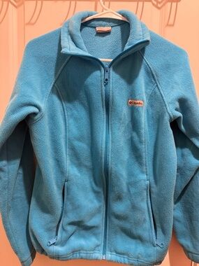 Columbia Teal Blue Fleece Pullover 🍒